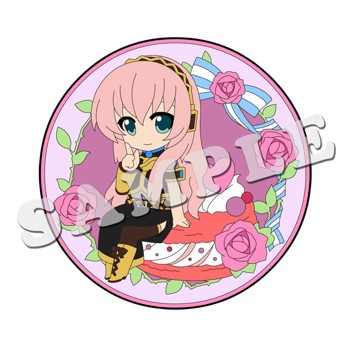 Pukuriru! "Vocaloid" Megurine Luka Rubber Coaster -Sweets Time-