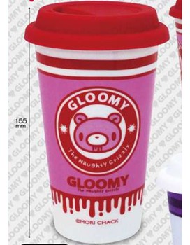 "Gloomy" Silicon Ceramic Tumbler Tall Size Red