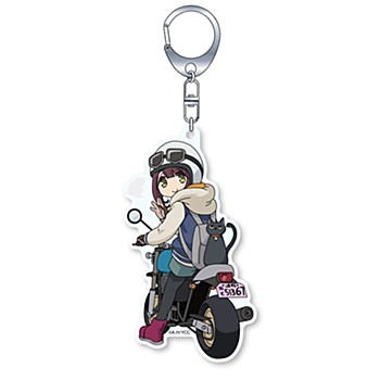 ゆるキャン△ SEASON2 きゃらいど 綾乃onバイク アクリルキーホルダー ("Yurucamp Season 2" CharaRide Ayano on Bike Acrylic Key Chain)