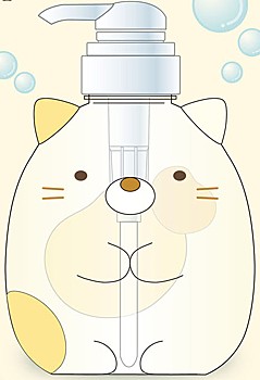 すみっコぐらし シャンプーボトル ねこ ("Sumikkogurashi" Shampoo Bottle Neko)