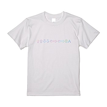 グラディウス ↑↑↓↓←→←→BA Tシャツ 白 M ("Nemesis" The Konami Code T-Shits White (M Size))