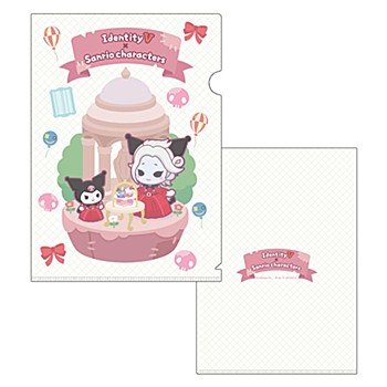 IdentityV×サンリオキャラクターズ クリアファイル クロミ&血の女王 ("Identity V" x Sanrio Characters Clear File Kuromi & Blood Queen)