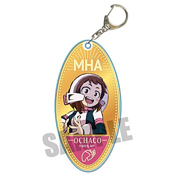 "My Hero Academia" Chara Medal Motel Key Chain Uraraka Ochaco