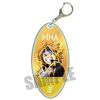 僕のヒーローアカデミア きゃらメダルモーテルキーホルダー 上鳴電気 ("My Hero Academia" Chara Medal Motel Key Chain Kaminari Denki)