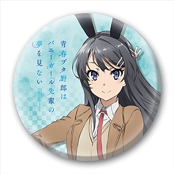 "Seishun Buta Yaro wa Bunny Girl-senpai no Yume wo Minai" Can Badge 100 Sakurajima Mai