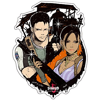CAPCOM×B-SIDE LABEL ステッカー バイオハザード クリス&シェバ (Capcom x B-Side Label Sticker "Resident Evil" Chris & Sheva)