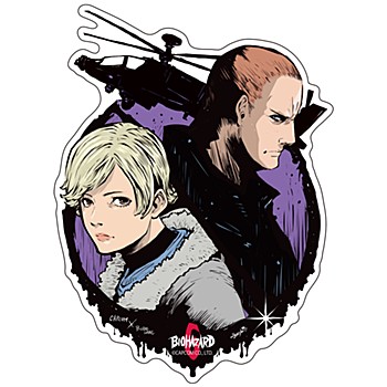 CAPCOM×B-SIDE LABEL ステッカー バイオハザード ジェイク&シェリー (Capcom x B-Side Label Sticker "Resident Evil" Jake & Sherry)