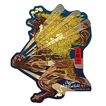 CAPCOM×B-SIDE LABEL ステッカー モンスターハンター ラージャン(和風) (Capcom x B-Side Label Sticker "Monster Hunter" Rajang (Japanese Style))