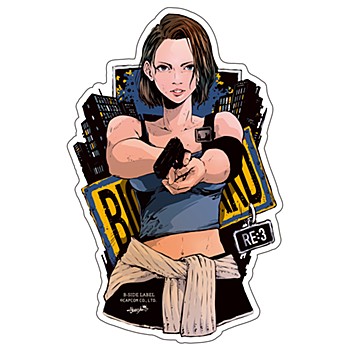 CAPCOM×B-SIDE LABEL ステッカー バイオハザード ジル。 (Capcom x B-Side Label Sticker "Resident Evil" Jill.)