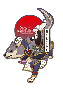 CAPCOM×B-SIDE LABEL ステッカー モンスターハンター ガルク浮世絵 (Capcom x B-Side Label Sticker "Monster Hunter" Palamute Ukiyoe)
