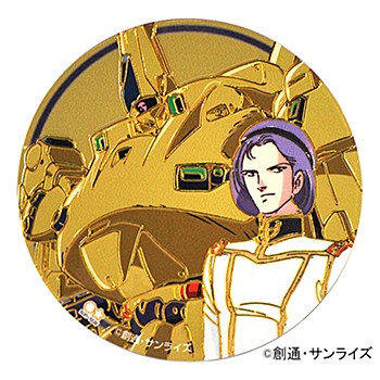 "Mobile Suit Zeta Gundam" Engraving Metal Art Sticker Scirocco & THE-O