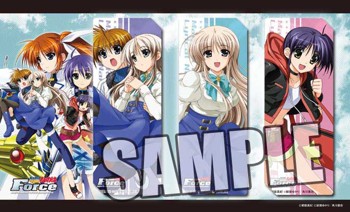"Magical Record Lyrical Nanoha Force" Clear Bookmark Set Thoma & Lily & Isis