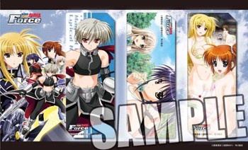 "Magical Record Lyrical Nanoha Force" Clear Bookmark Set Group