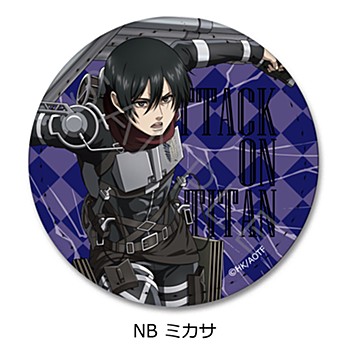 進撃の巨人 The Final Season 第10弾 レザーバッジ(丸形) NB ミカサ ("Attack on Titan The Final Season" Vol. 10 Leather Badge (Round) NB Mikasa)
