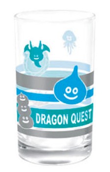 "Dragon Quest" Smile Slime Glass Gray x Green