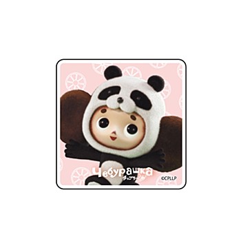 Chara Acrylic Badge "Cheburashka" 01 Cheburashka Panda