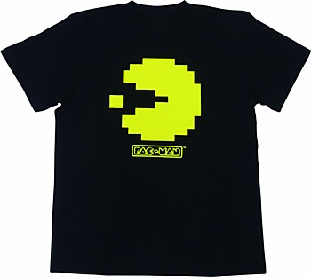 PAC-MAN Tシャツ パックマン ブラック Mサイズ ("Pac-Man" T-shirt Pac-Man Black (M Size))