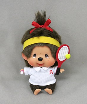 レッツ！スポーツモンチッチ テニス 女の子 (Let's! Sports Monchhichi Plush Tennis Girl)