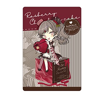 Chara Clear Case "IroDOLCE" 01 Raspberry Chocolate Cake Valentine Ver. (Original Illustration)