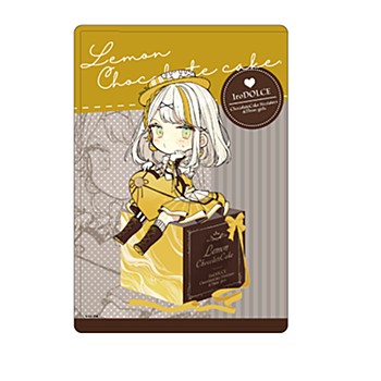 Chara Clear Case "IroDOLCE" 03 Lemon Chocolate Cake Valentine Ver. (Original Illustration)