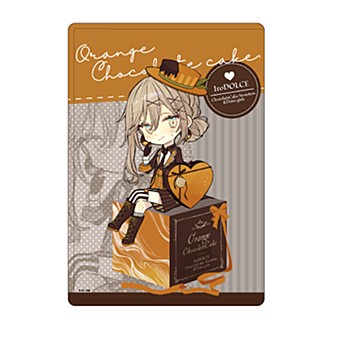 キャラクリアケース イロドルチェ 04 オレンジチョコケーキ バレンタインVer.(描き下ろし) (Chara Clear Case "IroDOLCE" 04 Orange Chocolate Cake Valentine Ver. (Original Illustration))