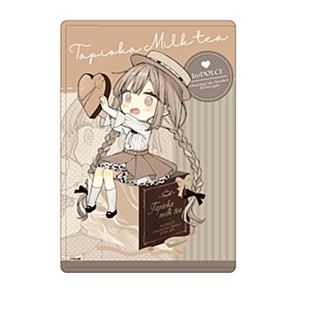 Chara Clear Case "IroDOLCE" 09 Tapioca Milk Tea Valentine Ver. (Original Illustration)