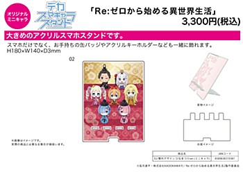 Deka Sma Chara Stand "Re:Zero kara Hajimeru Isekai Seikatsu" 02 Seiretsu Design Hinamatsuri Ver. (Mini Character)
