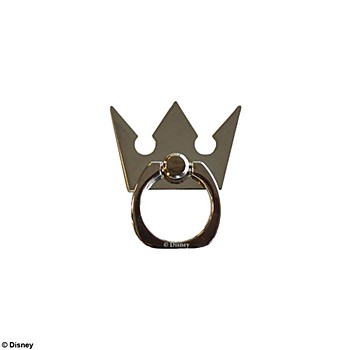 "Kingdom Hearts" Smartphone Ring Crown Silver
