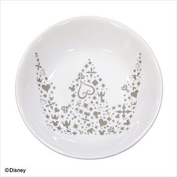 キングダムハーツ プレート Lサイズ クラウン・ホワイト ("Kingdom Hearts" Plate L Size Crown White)