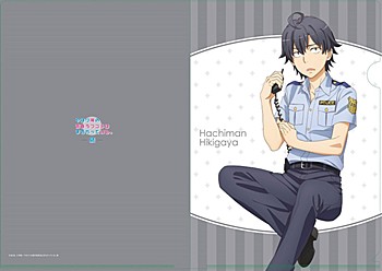 やはり俺の青春ラブコメはまちがっている。続 描き下ろし 八幡 ポリス A4クリアファイル ("Yahari Ore no Seishun Love-come wa Machigatteiru. Zoku" Original Illustration Hachiman Police A4 Clear File)