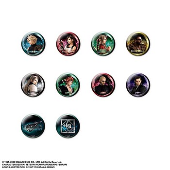 "Final Fantasy VII Remake" Can Badge Collection