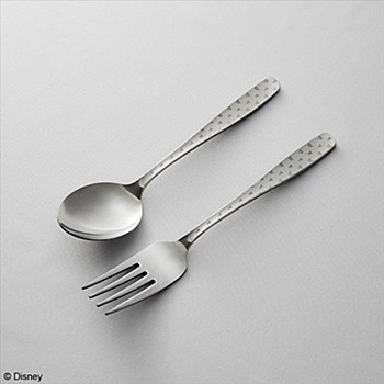 "Kingdom Hearts" Fork & Spoon Monogram Silver