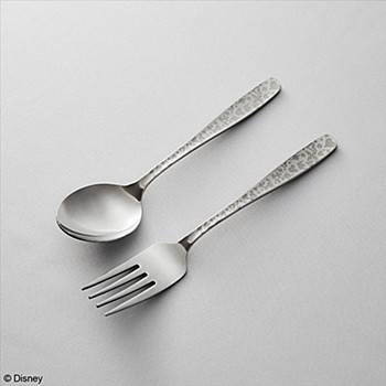 キングダムハーツ フォーク&スプーン カンフェティ シルバー ("Kingdom Hearts" Fork & Spoon Confetti Silver)