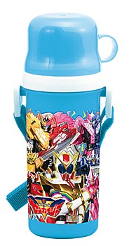 機界戦隊ゼンカイジャー コップ付直飲みプラボトル KBCD5 ("Kikai Sentai Zenkaiger" Direct Plastic Bottle with Cup KBCD5)