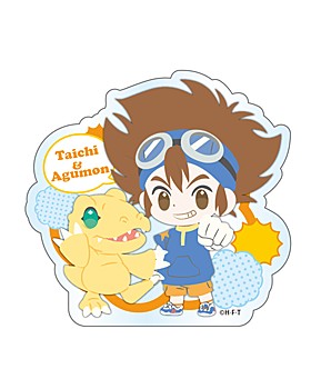 デジモンアドベンチャー: アクリルバッジ 太一&アグモン ("Digimon Adventure:" Acrylic Badge Taichi & Agumon)