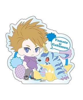 "Digimon Adventure:" Acrylic Badge Yamato & Gabumon
