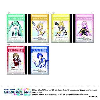 "Project SEKAI Colorful Stage! feat. Hatsune Miku" Mini Study Notebook Set F Virtual Singer
