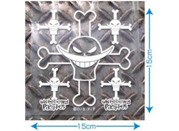 ワンピース 白ひげ海賊団 カッティングステッカー ("One Piece" White Beard Pirates Cuting Sticker)