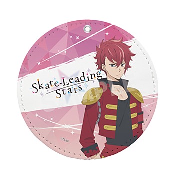 "Skate-Leading Stars" Leather Coaster Key Chain 01 Maeshima Kensei