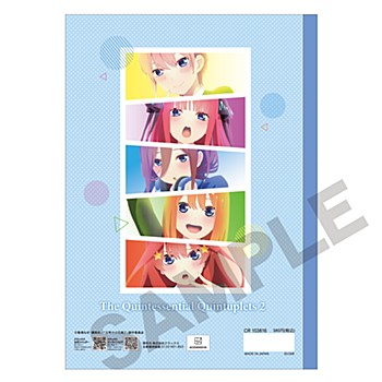 "The Quintessential Quintuplets Season 2" B5 Cloth Notebook Colorful