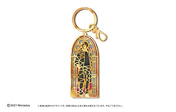 "Slow Damage" Stained Glass Style Key Chain Towa