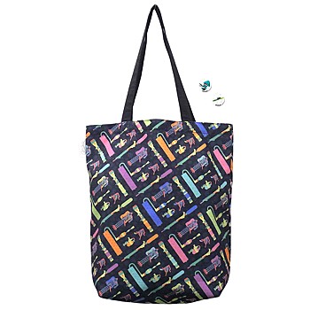 "Splatoon" Tote Bag with Can Badge Weapon