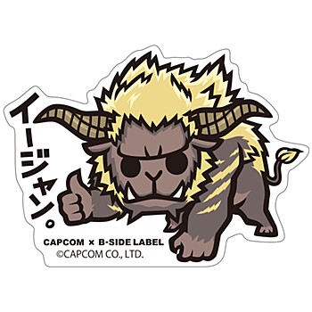 CAPCOM×B-SIDE LABEL ステッカー モンスターハンター イージャン。 (Capcom x B-Side Label Sticker "Monster Hunter" E-jang.)