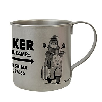 ゆるキャン△ ステンレスマグカップ BIKER リン ("Yurucamp" Stainless Steel Mug Biker Rin)