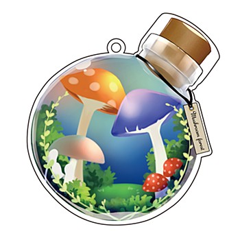 Acrylic Make Up Cover Vol. 3 Mushroom Forest