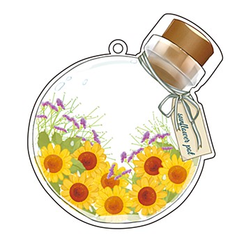 アクリルメイクアップカバー #向日葵 (Acrylic Make Up Cover Sun Flower)