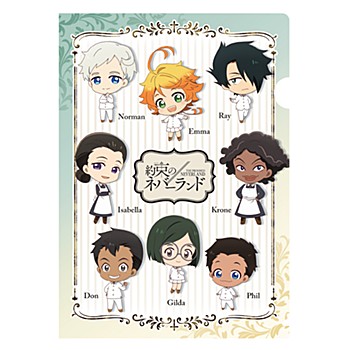 "The Promised Neverland" Single Clear File Mini Character