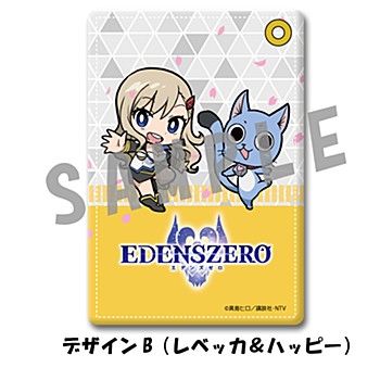 EDENS ZERO パスケース デザインB レベッカ&ハッピー ("Edens Zero" Pass Case Design B Rebecca & Happy)