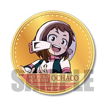 僕のヒーローアカデミア きゃらメダル缶バッジ 麗日お茶子 ("My Hero Academia" Chara Medal Can Badge Uraraka Ochaco)