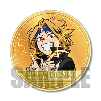 "My Hero Academia" Chara Medal Can Badge Kaminari Denki